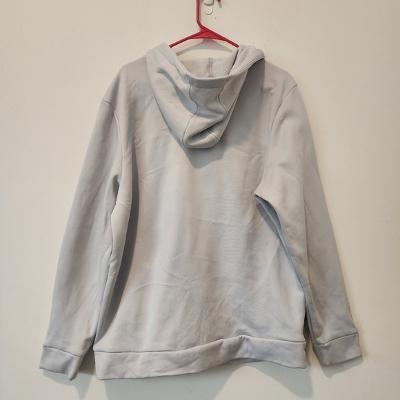 Under Armour Men's UA Armour Fleece Full-Zip Hooded Sweatshirt - Light Blue/Gray - Picture 8 of 10